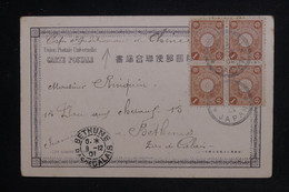 JAPON - Affranchissement De Yokohama Sur Carte Postale ( Corps Expe. De Chine ) Pour La France En 1901 - L 123977 - Cartas
