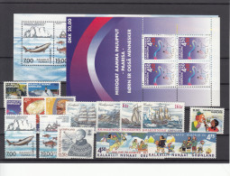 Greenland 2002 - Full Year MNH ** Excluding Self-Adhesive Stamps - Años Completos