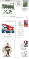 Luxembourg: 3 Cartes Journée Du Timbre 1967-1969 Et 1972 - Tarjetas Conmemorativas