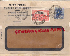 ALGERIE- ALGER- ENVELOPPE CREDIT FONCIER ALGERIE TUNISIE-1939  CACHET ST SAINT JUNIEN 1939 - Aéreo