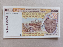Billete De WEST AFRICAN STATES (SENEGAL) 1000 FRANCS 1998, UNC - West African States