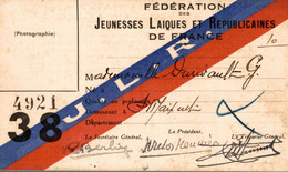 Carte Fédération Des Jeunesses Laïques Et Républicaines De France - Unclassified
