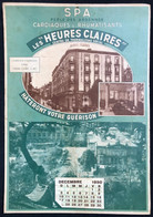 Rare Calendrier SPA Les Heures Claires 1950 - Grand Format : 1941-60