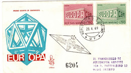San Marino 1969 Europa First Day Cover A - FDC