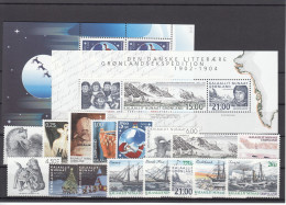 Greenland 2003 - Full Year MNH ** Excluding Self-Adhesive Stamps - Años Completos