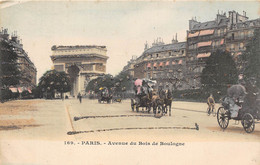 PARIS- AVENUE DU BOIS DE BOULOGNE- ( CARTE A PAILLETTES ) - Arc De Triomphe