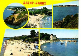 Saint Jacut De La Mer 5 Vues: La Pointe Du Chevet Et Les Plages ( Voilier - Saint-Jacut-de-la-Mer