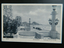 BRESIL                                COPACABANA                    TERRASSE ET LA PLAGE - Copacabana