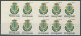 Année 2000 - N° 10 - Commune D'Andorre La Vieille - T-P N° 528 - Sans Valeur Indiquée X 10 - Postzegelboekjes