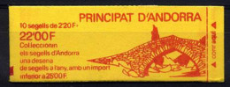 Année 1988 - N° 2 - Blason D'Andorre - T-P N° 366 - 2 F. 20 X 10 - Carnets