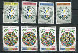 Tchad  ** N° 550 à 553 -  An. De L'OUA - 546 à 549 -  Conf. Nationale - Chad (1960-...)
