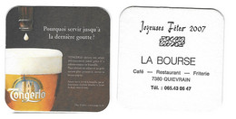 51a Tongerlo Pourquoi Servir... Rv Joyeuses Fêtes La Bourse Quievrain 2007 - Bierdeckel