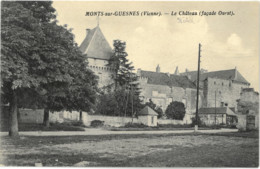 Cpa MONTS SUR GUESNES (Vienne) 86 - 1935 - Le Château (façade Ouest) - Monts Sur Guesnes