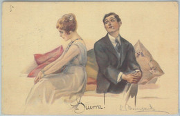 76956 - VINTAGE POSTCARD - Glamour, Ladies, Smoking, ARTIST SIGNED: Bompard S - Bompard, S.