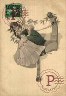 Illustrateur S. Havoy Art Nouveau Femme Enchainée Au Diable    Illustrateur ILLUSTRATION Viennoises VIENNE - Altre Illustrazioni