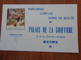 BUVARD -  DEVINETE - PALAIS DE LA COIFFURE - 51 - REIMS - PARFUMERIE, COIFFURE, SOINS DE BEAUTE - Unclassified