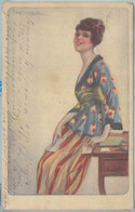 76964 - 1919 VINTAGE POSTCARD - Glamour, Ladies, ARTIST SIGNED: Bompard S. - Bompard, S.