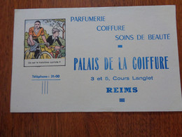 BUVARD -  DEVINETE - PALAIS DE LA COIFFURE - 51 - REIMS - PARFUMERIE, COIFFURE, SOINS DE BEAUTE - Unclassified