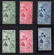 Suiza Nº 86/91. Año 1900 - Unused Stamps