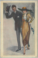 76968 - 1920 VINTAGE POSTCARD - Glamour, Ladies, ARTIST SIGNED: Bompard S. - Bompard, S.