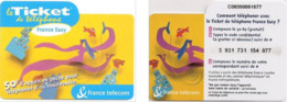 Ticket Téléphone - France Télécom - Easy Yellow 50F New Logo, Série C0035, Exp. 31/10/2002 - Billetes FT