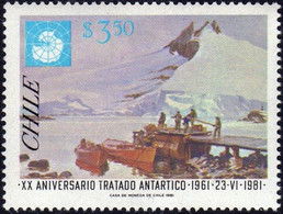 Chili Chile 0566 Traité Antarctique - Trattato Antartico