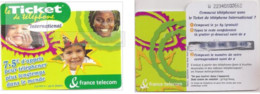 Ticket Téléphone - France Télécom - International - Faces Green 7,5€, Série Z2235, Exp. 31/03/04 - FT Tickets