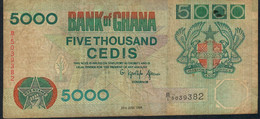 GHANA P31a 5000 CEDIS 1994 FINE - Ghana