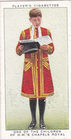 45 Child Of The Chapel Royal  - Coronation Series 1937 - Players Cigarette Cards - Royalty - Player's