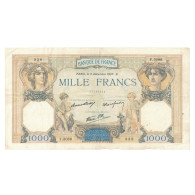 France, 1000 Francs, Cérès Et Mercure, 1937, F.3086, TTB+, Fayette:38.6 - 1 000 F 1927-1940 ''Cérès E Mercure''