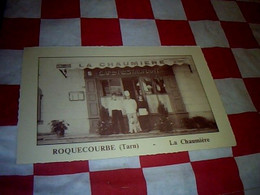 Carte De Visite Restaurant La  Chaumière  à Roquecourbe  Tarn - Tarjetas De Visita