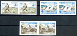 MONACO - EUROPA 1979 - 1186 / 1188 - PAIRE - NON DENTELES ** - Blocs