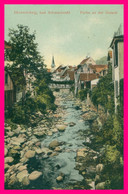 HORNBERG Bad. Schwarzwald - Partie An Der Gutach - Colorisée - Gasthof Zum Rössle - 1913 - Hornberg