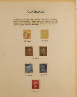 FORGERIES OF LATIN AMERICA 1850's-1930's INTERESTING REFERENCE COLLECTION In An Album, Includes Guatemala Various Surcha - Unclassified
