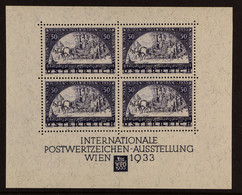 1933 WIPA Mini-sheet, SG MS705 (Mi Block 1), In Perfect Never Hinged MintÂ condition Apart From TheÂ usual Adhesive Patc - Altri & Non Classificati