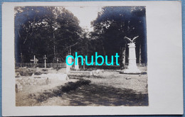 Cpa Photo Friedhof Cimetière Militaire Monument Avec Aigle Guerre 14-18 à Situer - Cimetières Militaires