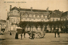 Quimperlé * Place Et La Sous Préfecture * Attelage * Villageois - Quimperlé