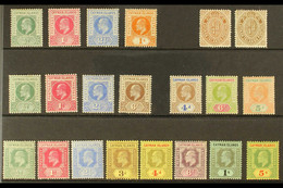 1902-1909 KEVII MINT SELECTION Presented On A Stock Card That IncludesÂ 1902-03 Set (ex 6d), 1905 Set To 6d, 1907 Set (e - Cayman Islands