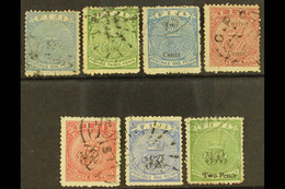 1871-1877 USED SELECTION Comprising 1871 1d And 3d (SG 10/11), 1872 2c On 1d And 12c On 6d (SG 13 & 15), 1876 Wove Paper - Fidschi-Inseln (...-1970)