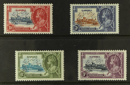 1935 Silver Jubilee Set Complete, Perf 'Specimen', SG 143s/6s, Fine Mint. (4 Stamps) - Gambia (...-1964)