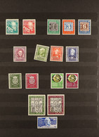 1949 - 1966 FINE MINT COLLECTION In A Stock Album, Mostly First Hinge And Including 1949 Parliament, Stamp Centenary, UP - Other & Unclassified