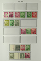 1951-2000 SE-TENANT ISSUES VERY FINE USED COLLECTION On Hingeless Pages, All Different, Includes 1958-60 1pf+5pf+10pf &  - Other & Unclassified