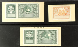 REVENUES Circa 1930's Visa De Sortie 10g Green Ship & Droit De Passage 10g Green Both With Labels And Timbre Mobile 10g  - Haiti