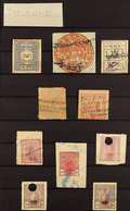 PRINCELY 'J' STATE REVENUES COLLECTION 1890's-1940's. An Interesting Collection On Stock Book Pages That Includes Select - Sonstige & Ohne Zuordnung