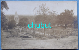 Cpa Photo Allemande Friedhof Cimetière Cachet IR Nr. 53 Village à Situer Feldpost Guerre 14-18 - War Cemeteries