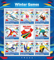 Sierra Leone  2022  Winter Games  Beijing.  (156) OFFICIAL ISSUE - Inverno 2022 : Pechino