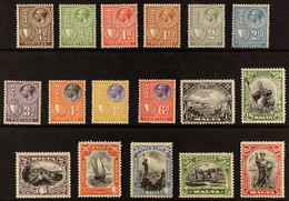 1926-27 Complete Set Inscribed 'POSTAGE', SG 157/172, Very Fine Mint, The 10s Is Never Hinged. (17 Stamps) - Malta (...-1964)