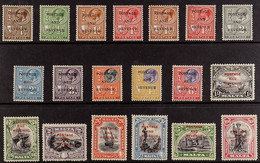 1928 Overprints Complete Set, SG 174/92, Fine Mint, Very Fresh. (19 Stamps) - Malta (...-1964)