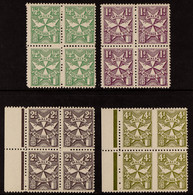 POSTAGE DUES 1967-70 Line Perf 12Â½, Watermark Maltese Cross W 105 Sideways Complete Set, SG D28/D31, Never Hinged Mint  - Malta (...-1964)