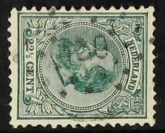 1872-91 22Â½c Blue-green King William Perf 12Â½x12 (SG 86B, NVPH 25H), Fine Used With Rare '139' (ASTEN) Numeral Cancel, - Other & Unclassified